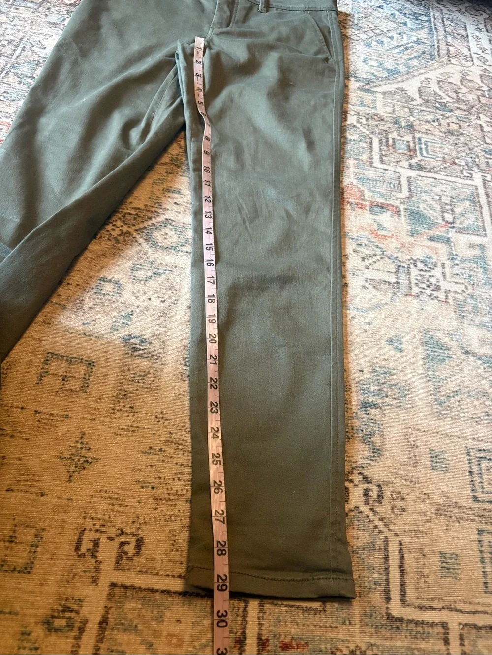 Market & Spruce olive green skinny leg pants, Women’s 4